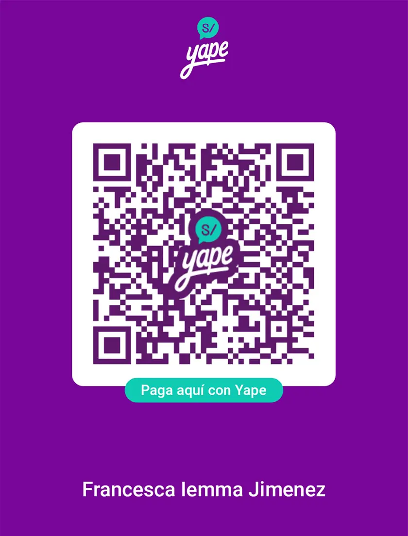 Código QR de Yape para pagar